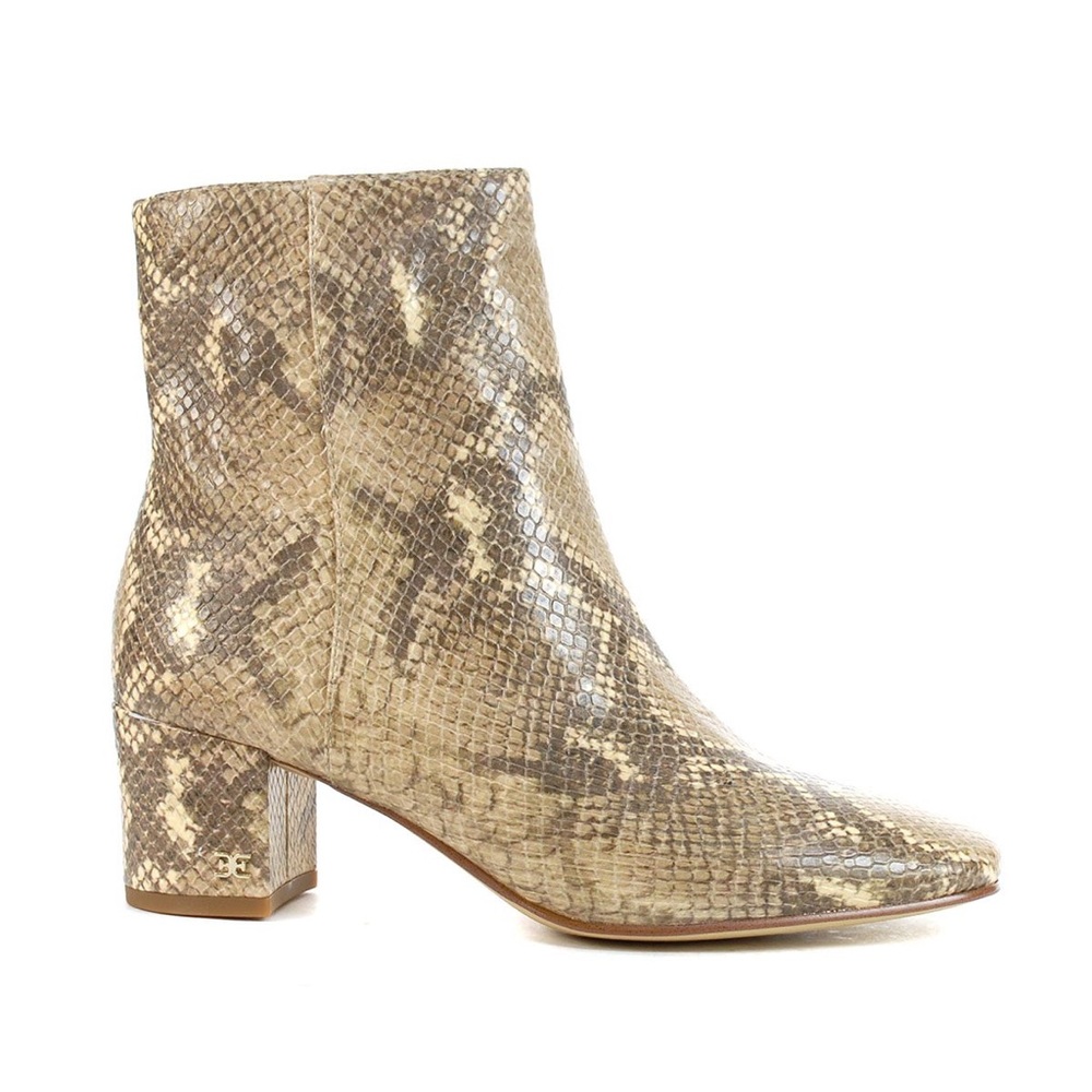 Sam Edelman Regaen Wheat/Exotic Snake Print Booties